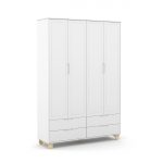 ROUPEIRO 4 PORTAS ZUPY CLEAN NATURAL