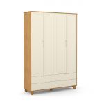 ROUPEIRO 4 PORTAS ZUPY CLEAN ECO WOOD